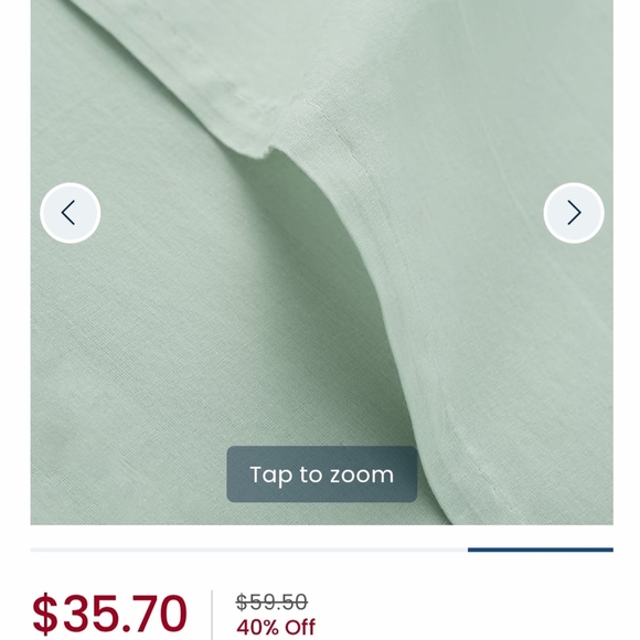 The Company Store Mint Green Sheer Curtains - Picture 2 of 4